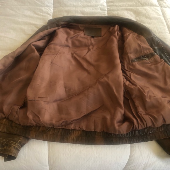 Custom made in Hong Kong Buck Skin XXL leather jacket - dark brown - Picture 3 of 5